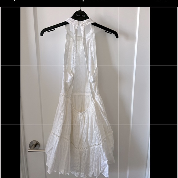 Abel the Label- white eyelet mini dress SIZE XS - Picture 4 of 5